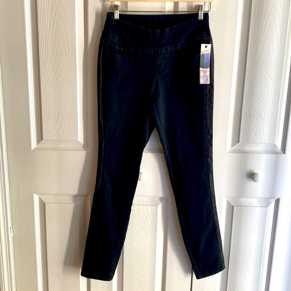 NWT Jag Jeans Jegging Elena High Rise Skinny Pull On Ankle Black 2